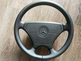 Mercedes Oem Rare Black Sportline Steering Wheel W124 W202 W210 Sl R129 W140