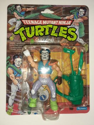 Tmnt 1989 Teenage Mutant Ninja Turtles Casey Jones Action Figure Toy Moc