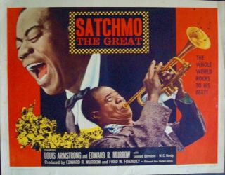 Satchmo The Great Half Sheet Movie Poster 22x28 Louis Armstrong 1957 Rare
