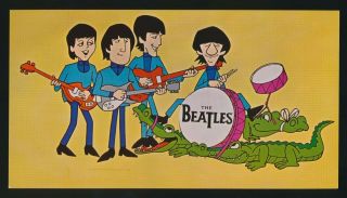 Beatles Ultra Rare U.  S.  1965 Fan Response Card To Beatles Cartoon Show