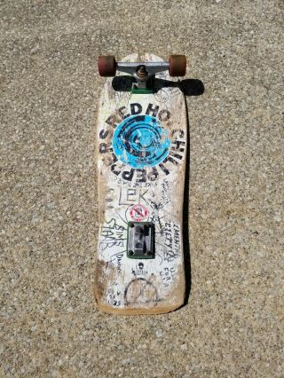 Rare 1987 Skull Skates Red Hot Chili Peppers Skateboard With Independent Trucks