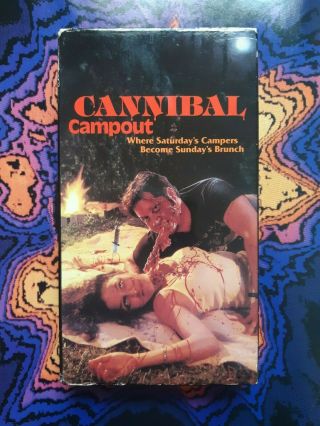 Cannibal Campout Vhs.  Cult Classic Horror Movie.  Rare Shot On Vhs.