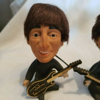 THE BEATLES REMCO DOLLS SET OF FOUR WITH INSTRUMENTS - Rare Vintage 1964 3