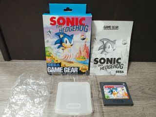 Rare Complete Sonic The Hedgehog 1 One Sega Game Gear Gamegear Ntsc