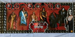 Toy Biz WCW The Evolution of Sting 6 Pack Action Figure Wrestling WWF WWE 2