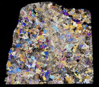 Meteorite Nwa 5696 - Rare Primitive Achondrite - Thin Section