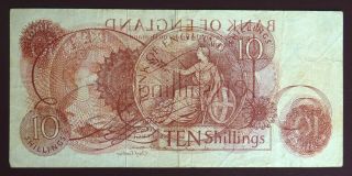 Hollom 10/ - Rare Early Error Note Front On Back 1961