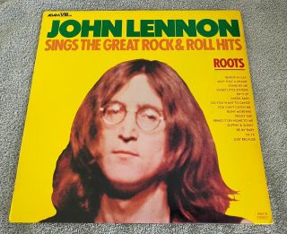 John Lennon - Roots LP - Adam VIII Records With Inner Sleeve - Rare 2