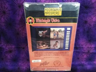 Horror VHS Microwave Massacre Rare HTF Big Box 555 Cult Midnight Video SOV 2