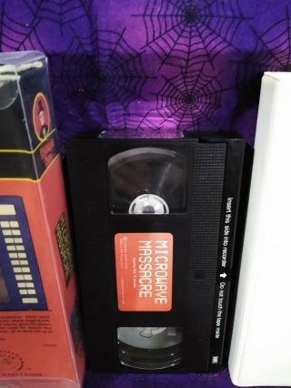 Horror VHS Microwave Massacre Rare HTF Big Box 555 Cult Midnight Video SOV 3