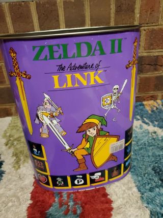Very Rare Vintage Zelda 2 Trash Can