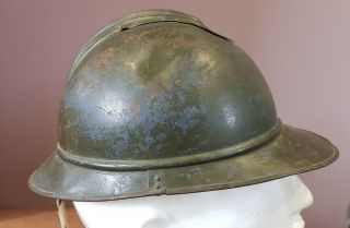 Ww1 Italian M15 Casque Adrian Army Helmet With Liner/chinstrap - Rare