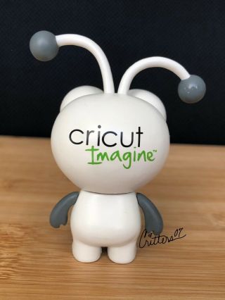 Cricut Cutie - White Grey Imagine Edition Rare & Hard to Find - 3” Vinyl 2