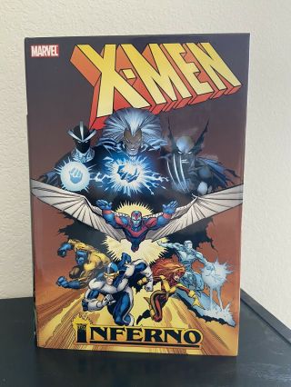 X - Men Inferno Oversized Hardcover Ohc Oop Rare Wolverine Marvel