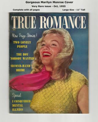 Very Rare 1955 True Romance - Marilyn Monroe Cover - Complete