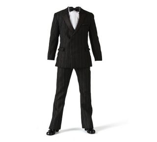 Mk100 1/6 Iron Man Tony Stark Black Striped Suit Clothes Set Model No Head Body