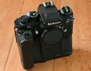 Rare Nikon F3p Press 35mm Film Camera Md - 4 Motor Mf - 6 Back Ah - 2 Pro Titanium Top