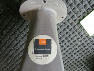 Vintage JBL 2309 Horn and 2310 Diffuser (Rare).  Very.  With Mount Bracket 2