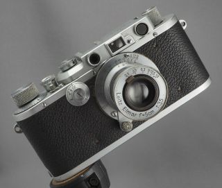 Leica Iii With 5cm Elmar 3.  5 - Body 1936 - Rare Wartime Elmar - Both Usable Now