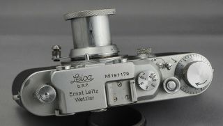 Leica III with 5cm Elmar 3.  5 - Body 1936 - Rare wartime Elmar - Both Usable Now 3