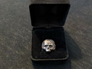David Yurman Small Waves Skull Ring size 6 RARE ONLY ONE ON THE NET MSRP $350 3