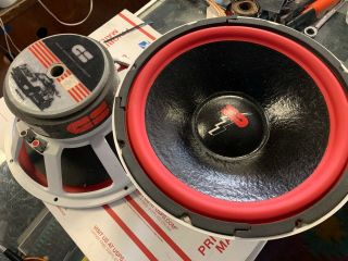 Red Line G&s Designs Old School 12 Inch Woofer Rare Usa Made
