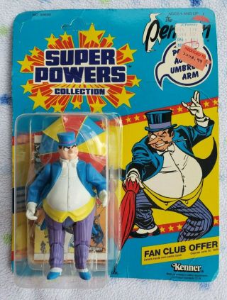 The Penguin Moc Kenner Powers 1984 Dc 12 Back Comic & Fan Club Offer
