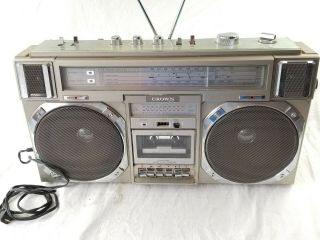 Vintage Crown Csc - 950f Vintage Stereo Boombox Extremely Rare Great