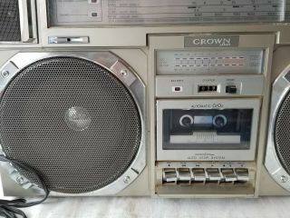 vintage CROWN CSC - 950F VINTAGE STEREO BOOMBOX EXTREMELY RARE GREAT 2