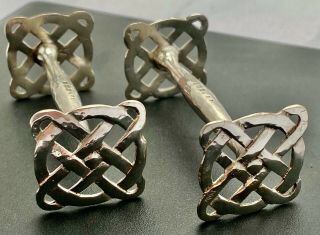 extremely rare pair liberty & co cymric silver knife rests archibald knox 1917 3