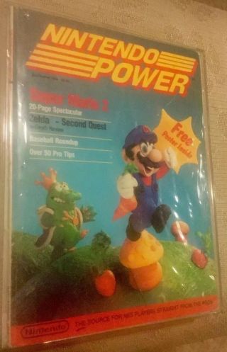 Nintendo Power First Issue 1 July - August 1988 W Poster & Insert Nes Retro Rare