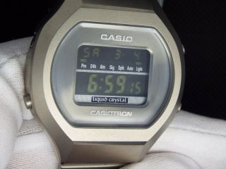 Ultra Rare Casio Vintage Digital Watch Full Titanium Casiotron Trn - 100t Nos Tag