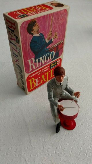 BEATLES 1964 RINGO STARR REVELL VINTAGE RARE MODEL DOLL FIGURE PLUS BOX 2