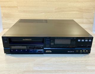 Rare Sony Sl Hf840d Bets Hi Fi Stereo Vcr Betamax Player Recorder -
