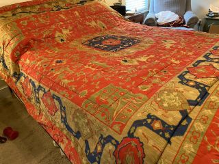 Rare Ralph Lauren Bed Dignitary Estate Conservatory Comforter Queen Rug Euc