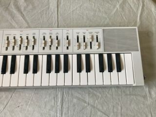 Yamaha CS01 rare white color vintage analog monophonic synthesizer 3