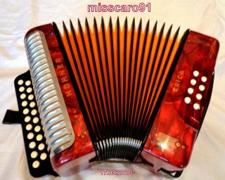 Top Rare Vitage Wow Made Germany G/c Diatonic Hohner Erica Button Accordion