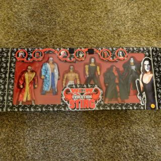 The Evolution of Sting 6 Figure Box Set 2000 Toy Biz WCW Wrestling 3