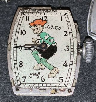 Very Rare Vintage Comic Strip Character Smitty Wrist Watch 1935 Heaven Watch