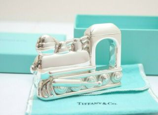 Rare Tiffany & Co.  Sterling Silver Train Baby Rattle