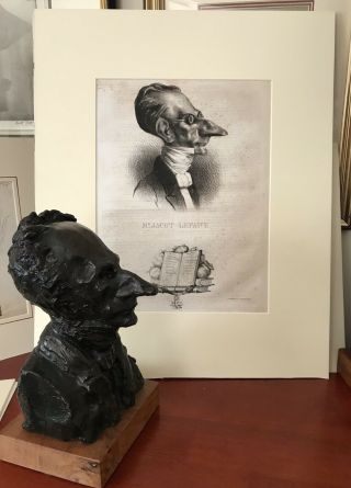 Honore Daumier Lithograph Celebrites De La Caricature Mr Jacot - Lefaive 1833 Rare