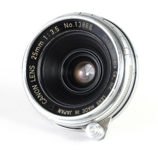 :canon Rangefinder 25mm F3.  5 Ltm L39 Leica Screw Mount Lens [rare]