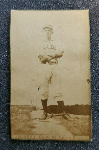 Rare 1887 N172 Old Judge - Charles Comiskey - St.  Louis Browns - Trimmed