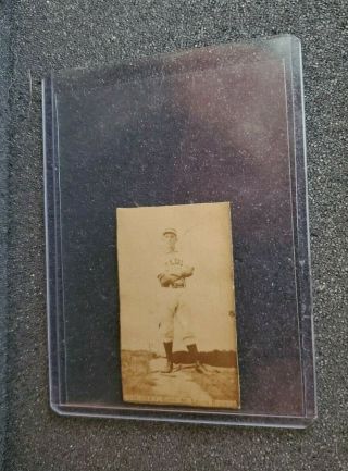 RARE 1887 N172 OLD JUDGE - Charles Comiskey - St.  Louis Browns - TRIMMED 3