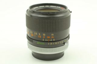 【N /Rare O Lens】Canon FD 35mm f/2 S.  S.  C.  MF Wide Angle Lens From JAPAN 149 3