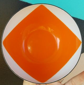 Cathrineholm True Orange And White 4” Flag Bowl Perfect Rare