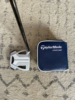 Taylormade Rh Putter 2020 Spider X Chalk/white 34 Inches Rare British Open Cover
