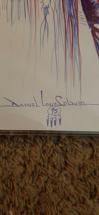 RARE ONE OF A KIND - DANIEL LONG SOLDIER - SIGNED - INK 3