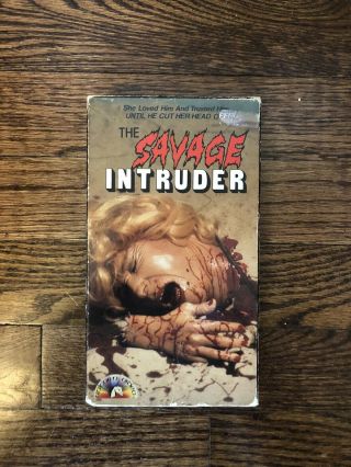 The Savage Intruder (aka Hollywood Horror House) Vhs Rare Horror Unicorn Video