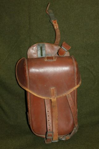 Rare Ww2 German Army Cavalry Troopers M34 Leather Saddle Bag,  43 